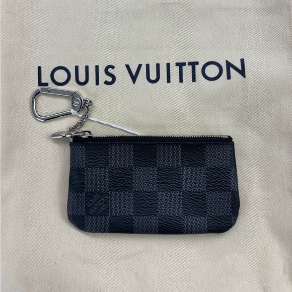 Louis Vuitton Damier Ebene Card holder with chain - Picture 2 of 4